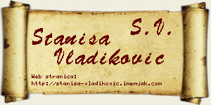 Staniša Vladiković vizit kartica